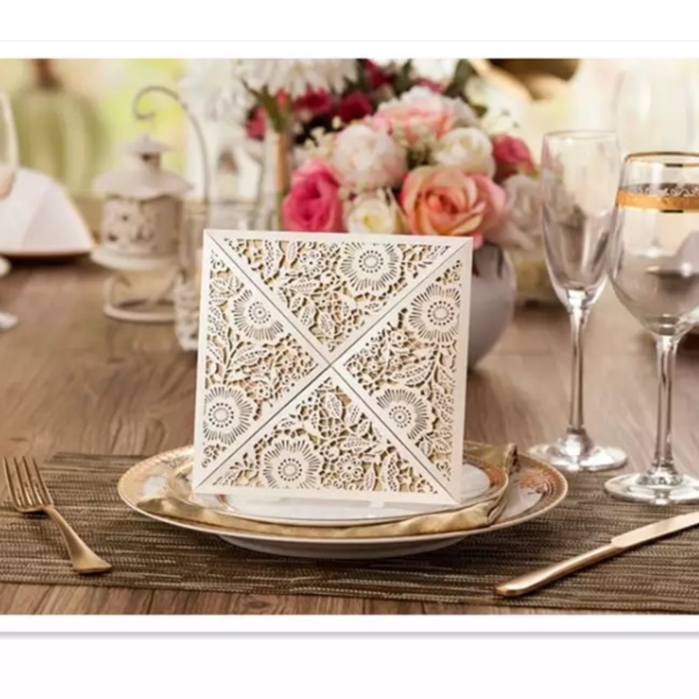 Laser cut invitation